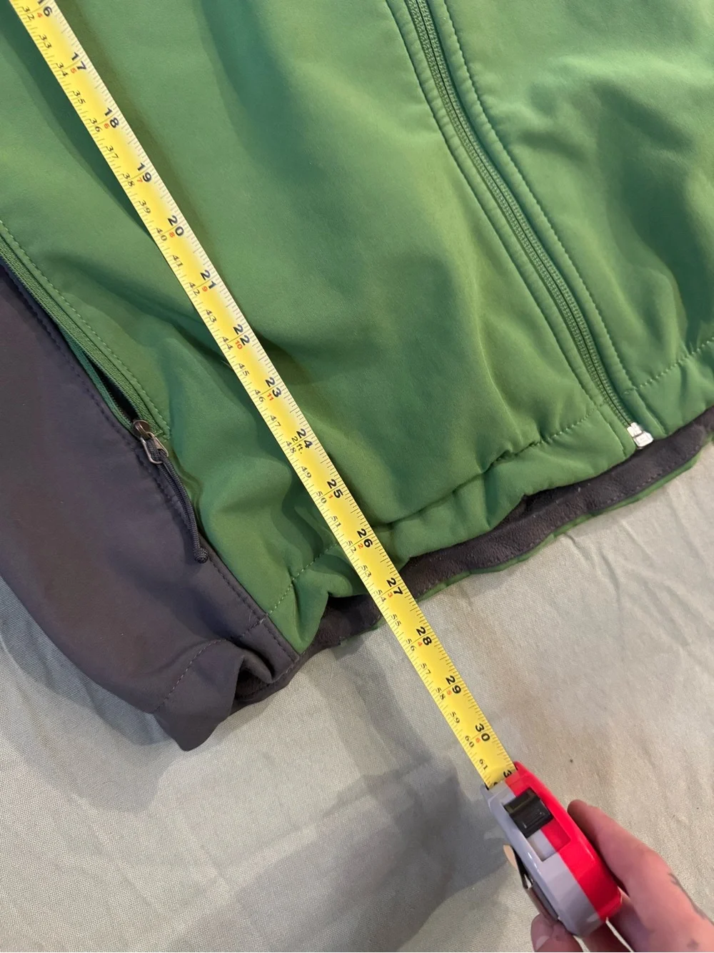 Men's The North Face Soft Shell Full Zip Jacket Green L